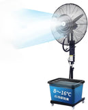 業務用 工業用 大型水冷ミストファン 屋外扇風機 冷風扇 超強力全銅モーター 3段階強力な風 熱中症対策 取り付け簡単 水量45L 12時間連続使用可能 50-100平方メートルをカバーでき マイナス8-10度まで強い冷却効果 日本語説明書