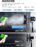 業務用 工業用 大型水冷ミストファン 屋外扇風機 冷風扇 超強力全銅モーター 3段階強力な風 熱中症対策 取り付け簡単 水量45L 12時間連続使用可能 50-100平方メートルをカバーでき マイナス8-10度まで強い冷却効果 日本語説明書