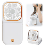 携帯扇風機、手持ちUSB扇風機、ハンディファン、多角度調整、静音設計、デスクトップ用、卓上扇風機、旅行の相棒、折り畳み、コンパクト、緊急充電機能、夏の必需品、風速調節可能、熱中症対策/花火大会/スポーツ観戦 ギフト 誕生日プレゼント